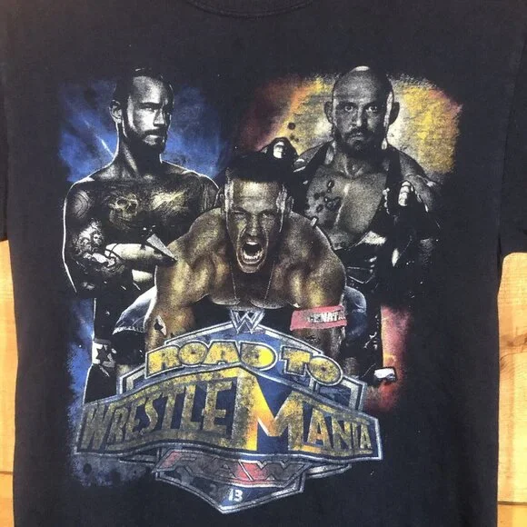 WWE Road To Wrestlemania RAW 2013 T-Shirt Mens Size Small Wrestling John Cena - Picture 5 of 11